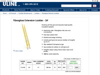 24’ fibreglass extension ladder 