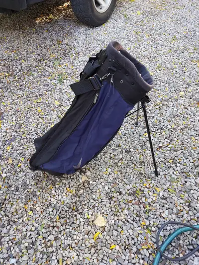 Golf bag, stand & carry dark blue nike, View more