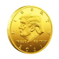 2021 DONALD TRUMP LIBERTY GOLD PLATED EAGLE COINS
