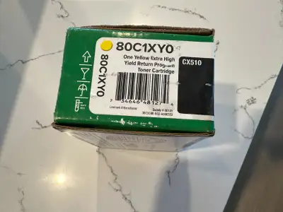 Extra High Yield Toner Cartridge Lexmark 80C1XY0 for CX510, View more