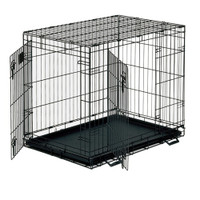 Dog crates 30, 36, 42, 48 divider, 2 doors, abs tray