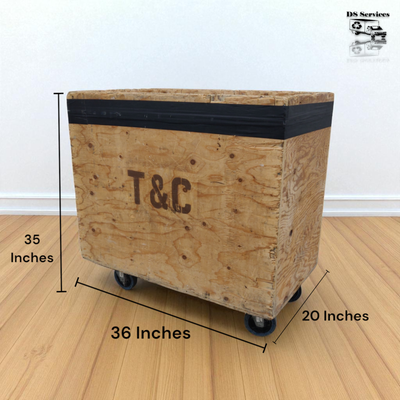 Heavy Duty Bin W/ Wheels Warehouse Utility Storage Truck K7961, View more