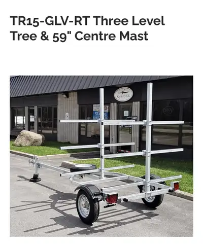 TR15-GLV-RT Three Level Tree & High Centre Mast Galvanized welded steel frame construction with retr...