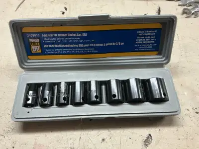 SAE impact socket set, View more
