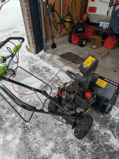 22" Yard Machines 2-Stage Gas Snow Blower – Great Condition, View more