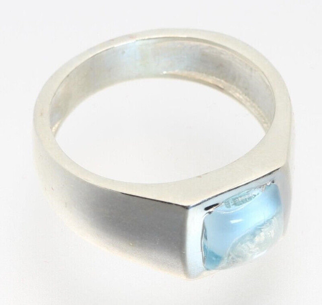 Art4u2enjoy (J) Men’s Blue Topaz Ring with 4.25CTS APP $650 in Jewellery & Watches in Pembroke - Image 2