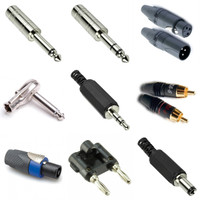 Audio Plugs - 1/4 Patch, Aux, HDMI, Power, Cables - Adaptors