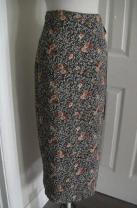 BEDO Women's floral 100% Rayon Rayon wrap long Skirt Size M