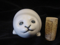 Vintage Paul Hoff Gustavsberg Sweden Stoneware Baby Seal MCM FAB
