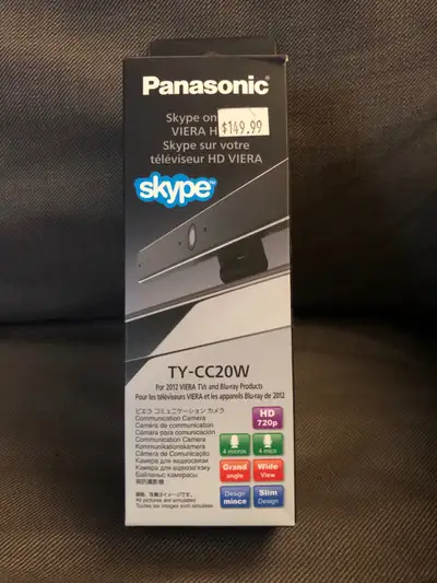 Panasonic TY-CC20W Video Conference camera for plasma TVs, View more