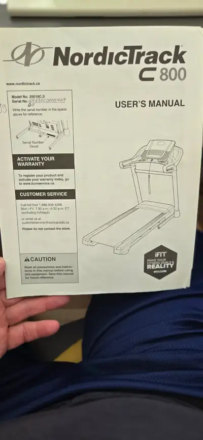 NordicTrack C 800 Treadmill, View more