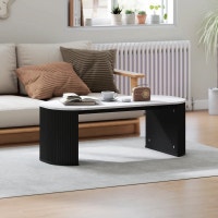 Coffee Table, Modern Marble-Effect Living Room Table with Round  Markham / York Region Toronto (GTA) Preview