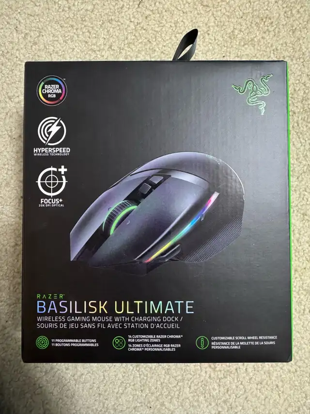 Razer Basilisk Ultimate w Dock in Speakers, Headsets & Mics in Thunder Bay - Image 2