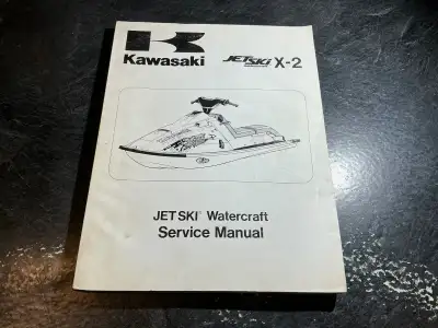 1986-1995 Kawasaki Jet Ski X-2 650 Watercraft Shop Manual JF650, View more