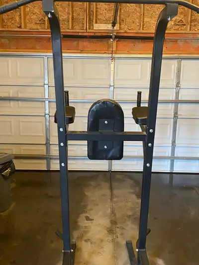 Chin up tower, ab machine and push ups, View more