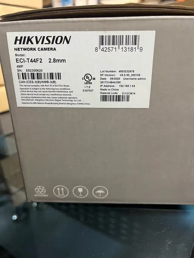 Hikvision 4MP EXIR Fixed Mini Turret Network Camera – ECI-T44F2  in Security Systems in Edmonton - Image 3
