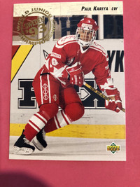 1992-93 Upper Deck Paul Kariya Rookie Card 