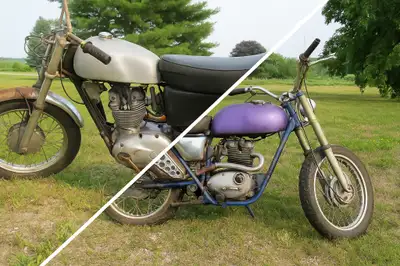 For Sale: A Pair of Triumph Trailblazer (Street Scrambler) – Antique Motorcycle 1x B25SS 1x T25SS So...