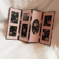 NEW Vintage Victorian Roses Style Folding Photograph Frame Album