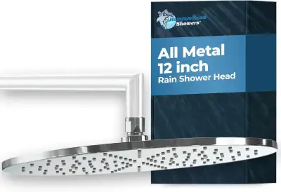❤️✅NEW IN BOX: HammerHead 12 Inch Rainfall Shower Head, View more