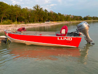 Lund Fishing Boat with Honda Fourstroke 20HP