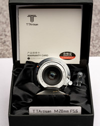 TTArtisan 28mm f5.6 Leica M mount lens