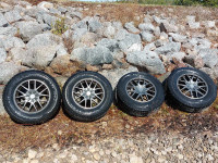 Wheels and tires for pick up truck