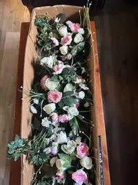 Faux blush floral arrangements