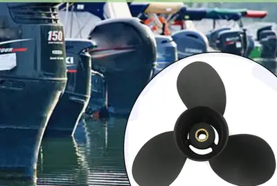 Brand New POLASTORM Boat Engine Aluminum Propeller Outboard Prop, View more