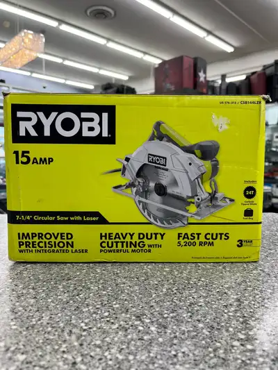 Ryobi Circular Saw 7-1/4”  With Laser CSB144LZK, View more