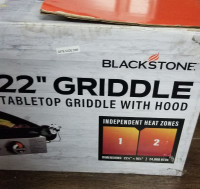 Blackstone 2 Burner 22" Grill /Griddle & BBQ utensils