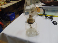 FINGER OIL LAMP WITH CHIMNEY LOOP HANDLE