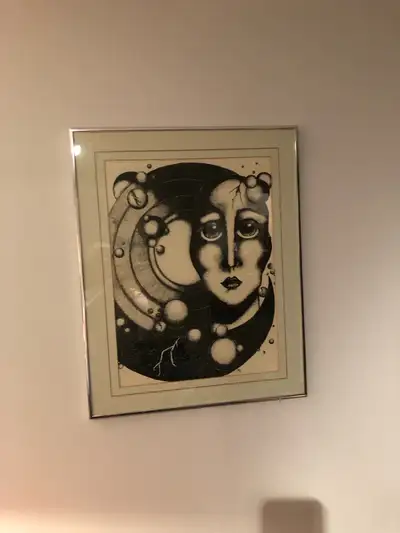 Câdre avec vitre 24´´ x 20´´ artiste québécoise, View more