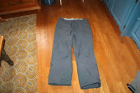 Columbia grey full leg zip snow pants excellent size XL