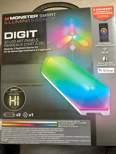 3 segment starter kit plus 2 segment add on kit. Comparable with Alexa, Google & Siri