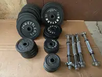 Multiple adjustable weights and bars