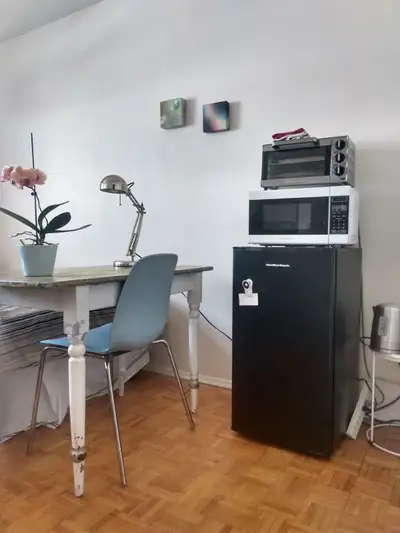 Central Toronto furnished sunny room with view available June 28