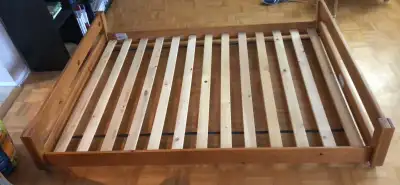 base de lit double en bois, View more