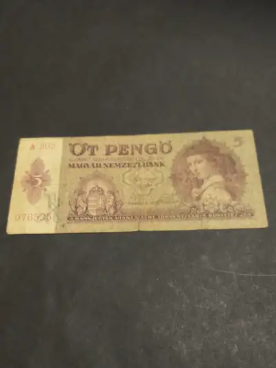 Very worn, in box BNB. To see all my coins and banknotes, search zzz, or 'Magyar' will all my Hungar...