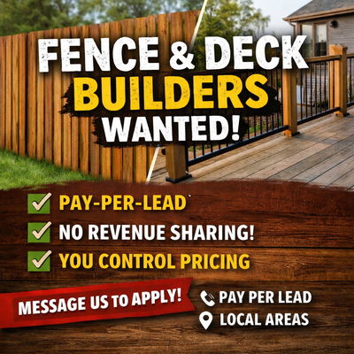 We’re looking for professional fence & deck builders in Edmonton and surrounding areas who want more...