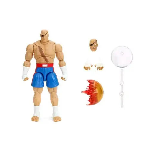 Jada Toys Street Fighter 6" Sagat Action Figure New