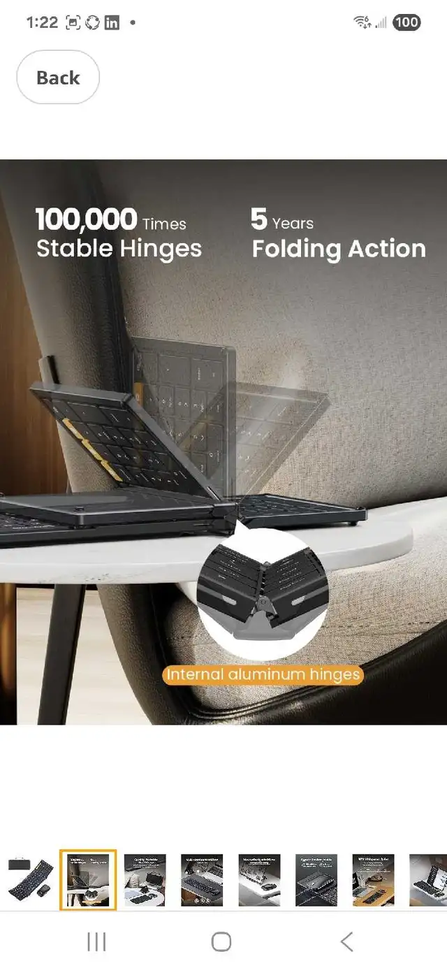 Wireless Foldable Keyboard & Mouse64186403841410124