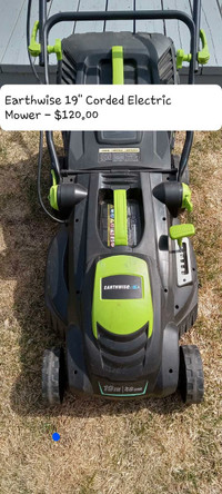 Earthwise Corded 19" Electric Mower -$120.00