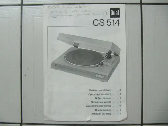 Classic Dual CS514 Semi Automatic Turntable X Cond Circa 1985 in Arts & Collectibles in Mississauga / Peel Region - Image 10