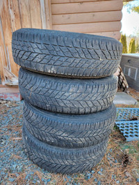 REDUCED 225/65/R17 Goodyear Ultragrip Winter Tires on Steel Rims