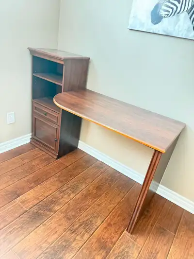 Compact Wood Home Office Desk, View more