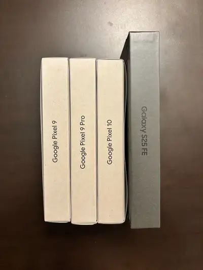 Sealed & Loaded: Pixel 9 (256GB), 9 Pro, Pixel 10, S25 FE – AI , View more