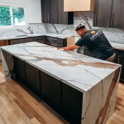 Beautiful Quartz kitchen Island countertops, View more