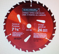 NEW Benchmark 7 1/4 " Circular saw blades