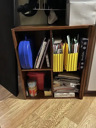 Pottery Barn Kids solid wood cabinet/book shelf $20, View more